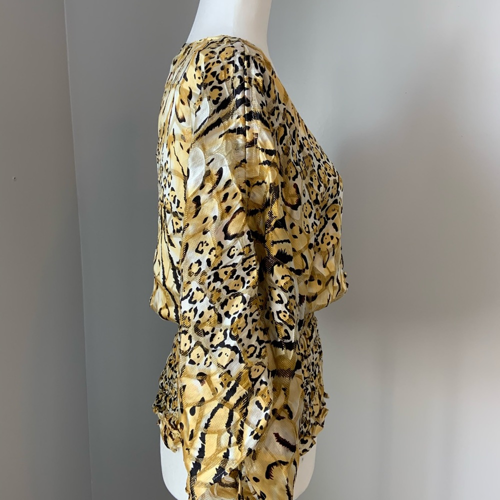 Cach Leopard Print Blouse - image 2